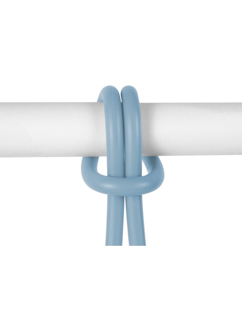 Fatboy مصباح LED قابل لإعادة الشحن من فات بوي بوليكي - محمول، 3 إعدادات سطوع، مقاوم للماء IP55، قابل لإعادة الشحن عبر USB، مقبض حلقي مطاطي، حلقة تعليق بطول 100 سم - (أزرق متموج) - Image 3